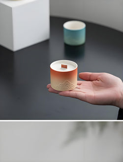 Vela aromática de porcelana