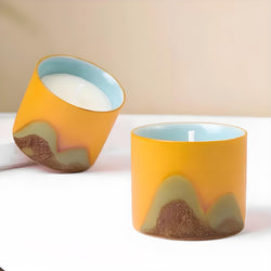 Vela aromática de porcelana