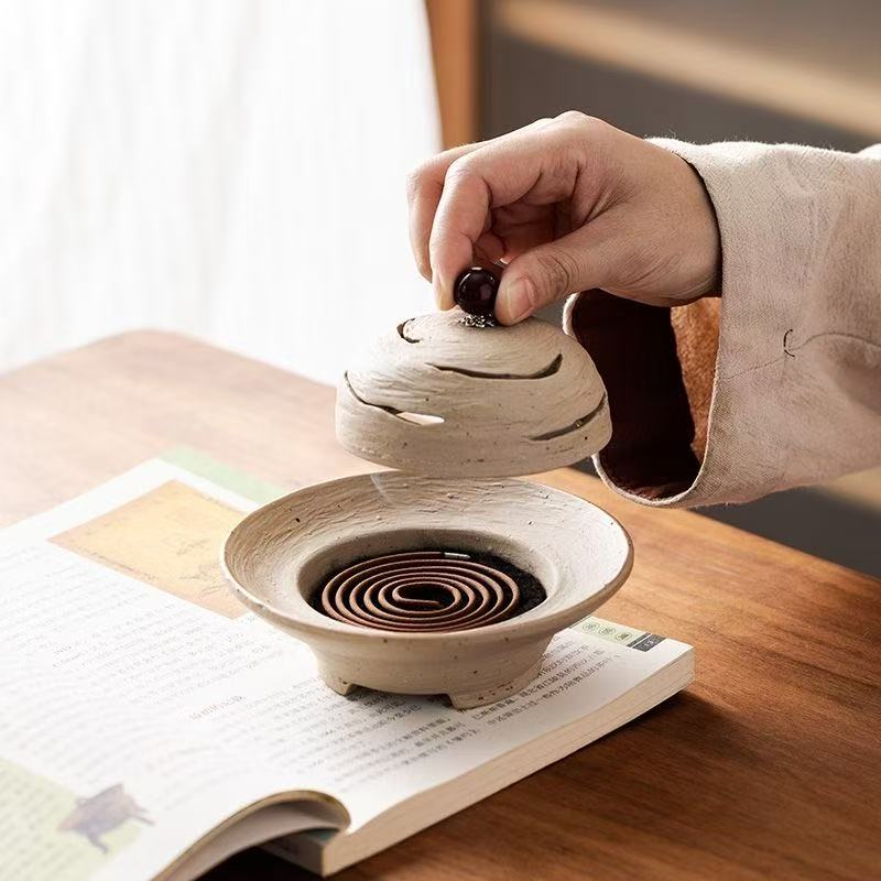 Handcrafted Retro-Zen Ceramic Aromatherapy Censer