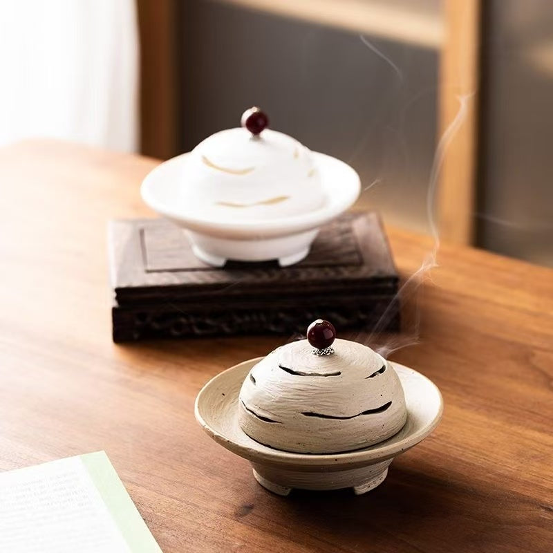 Handcrafted Retro-Zen Ceramic Aromatherapy Censer