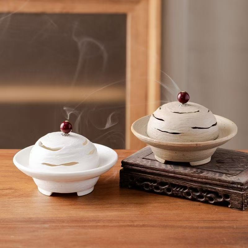 Handcrafted Retro-Zen Ceramic Aromatherapy Censer