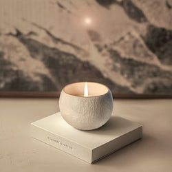 Vela perfumada con esmalte craquelado Ru Kiln